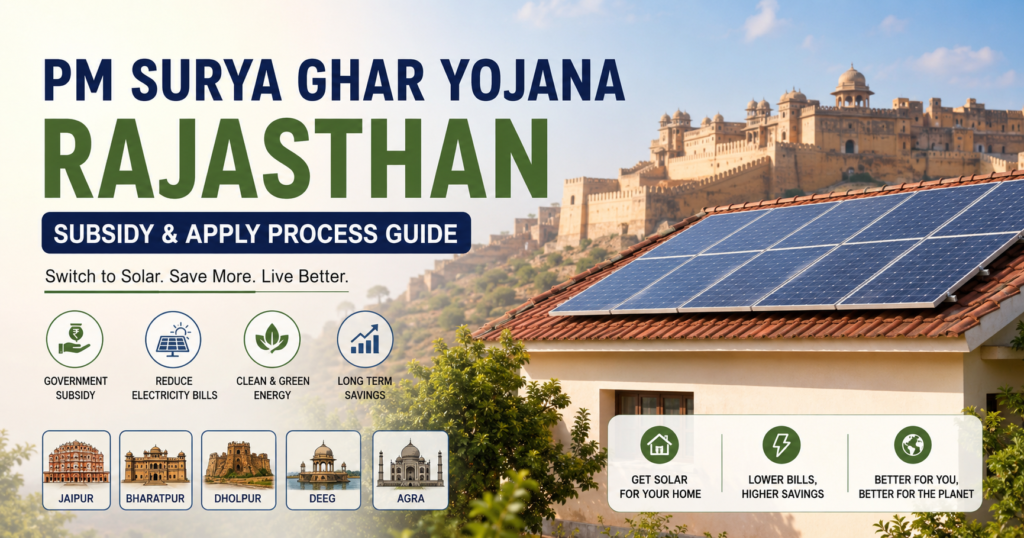 PM Surya Ghar Yojana Rajasthan rooftop solar subsidy guide
